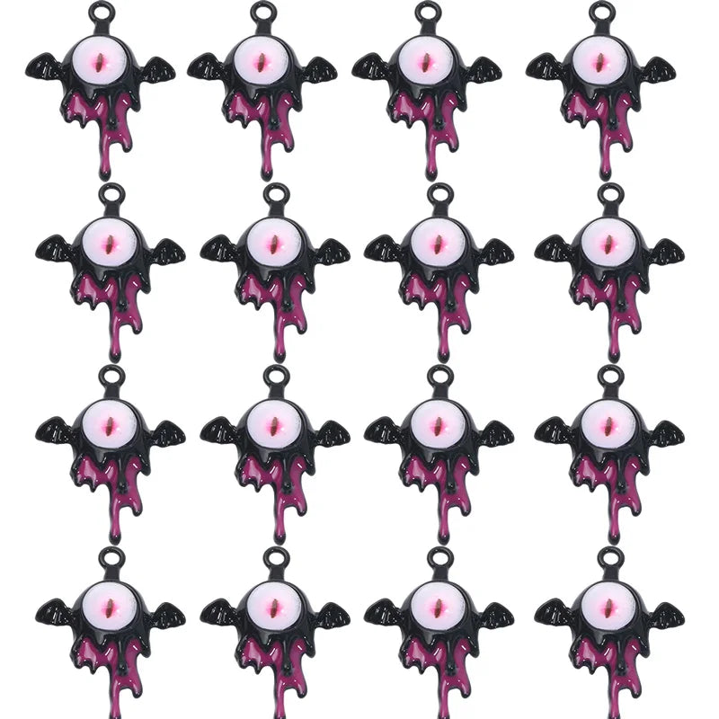 3pcs/Lot Cartoon Alloy Big Eyes Animals Charms for Jewelry Making Pendant Diy Earrings Necklace Keychain Craft Accessories 2024