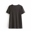Gypsylady Damen Schwarzes T-Shirt Baumwolle Cartoon Kurzarm Vintage Damen Sommer Tops Weibliche Streetwear Grafik T-Shirts 2022