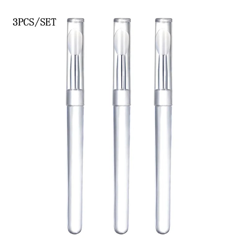 Soft Silicone Applicator Sticks Nail Powder Applying Manicure Brush Tools Washable Nail Art Silicone Pen For Uv Gel Polish