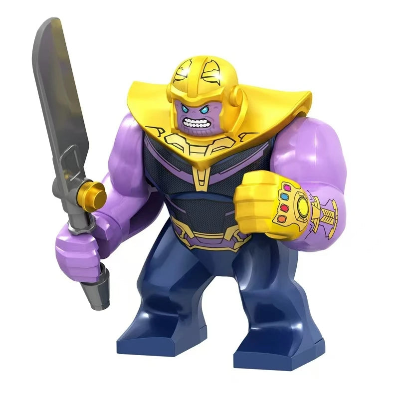 Marvel Legendary Superhero Full Series Thanos Doll Blocks, Anime Character Model Assembly Blocks, Children's Toy Gifts