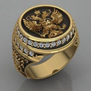 Hot-selling retro eagle with zircon ring creative fashion single item men's accessories