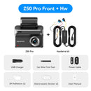2025 New DDPAI Dash Cam Z50 Pro 4K Car DVR Night Vision 5GHz Wi-Fi GPS ADAS 24h Parking mode Support Front and Rear Camera