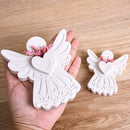 3D Love Angel Flower Arrangement Silicone Mold DIY Valentine's Day Wedding Party Decor Making Molds Plaster Resin Candle Crafts