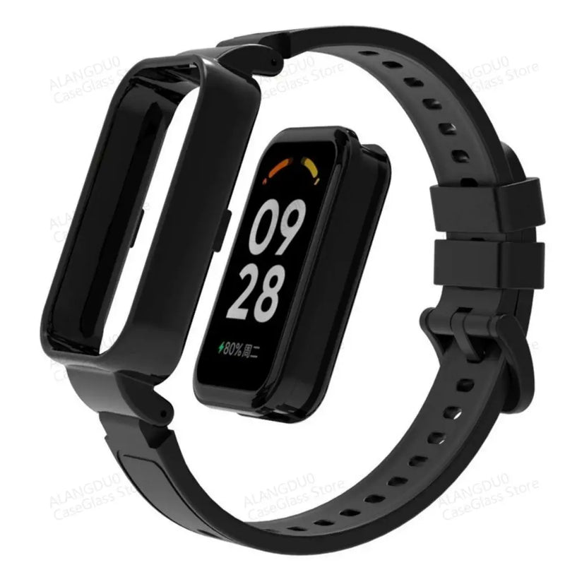 Silicone Case Strap For Redmi Band 2 SmartWatch Wristband Strap Replacement Sport Bracelect On Xiaomi Mi Band 8 Active Accessory