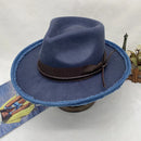 wool cowboy hats men hat felt male fedora with knot  felt hat for summer jazz disco hat for men black fedora hat  wool  hat