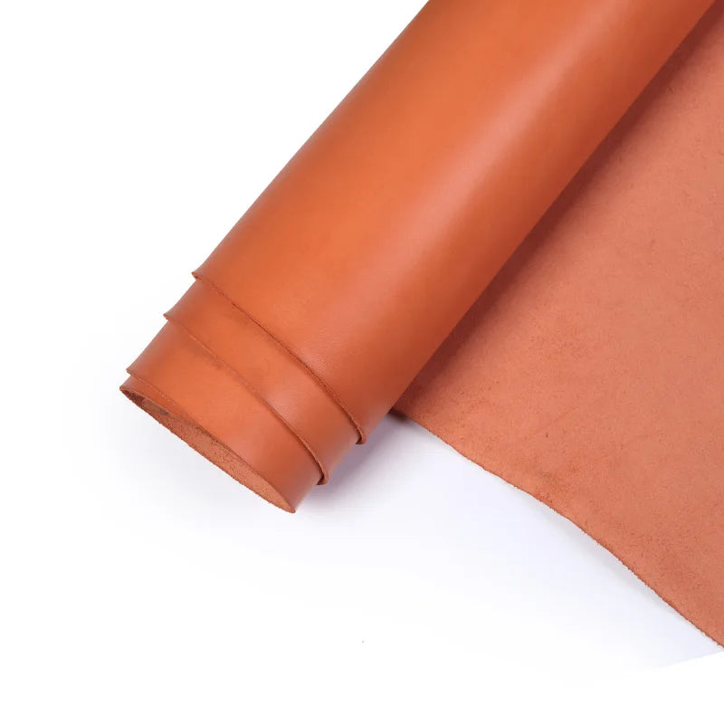 WUTA 30x60cm Top Quality New Waxed Bull Vegetable Tanned Leather Piece DIY Genuine Leather Material Full Grain Cowhide