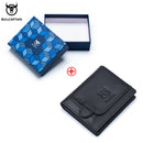 BULLCAPTAIN New Men's Business Wallet Features RFID  Blocking Card Holder Brand Design Wallet's China Genuine Leather Purse Men