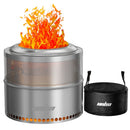 The Ember Basin | 19" Smokeless Stainless Steel Outdoor Fire Pit
