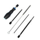 Camecho 19pcs Universal Injector Seat Brush Cleaner Cleaning Tool Kit for Diesel Engines