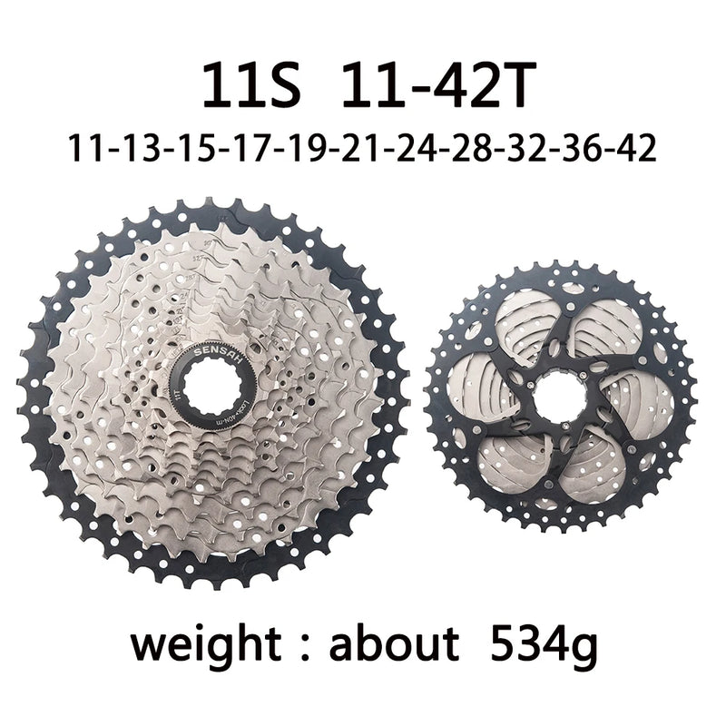 SENSAH Mountain Bike 8 9 10 11 12 Speed Velocidade Bicycle Cassette MTB Freewheel Sprocket 40T 42T 46T 50T 52T for HG HUB