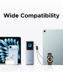 UGREEN Nexode Pro 200W 25000mAh Power Bank Retractable Cables Portable PD External Battery PowerBank for Laptop Fast Charge