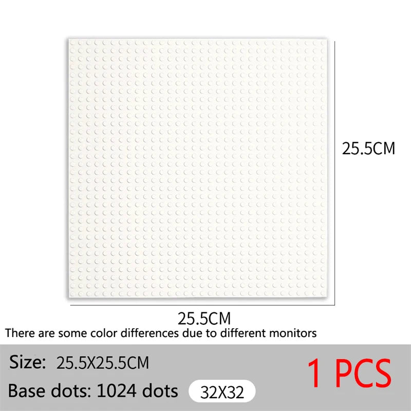 Baseplate 32x32 16X32 Dots Classic Brick Plate Building Blocks DIY Constructor Parts Baseplates Compatible Brands City Friends