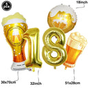 18th Birthday Party Disposable Tableware Plate Cup Napkin Black Gold Party Decorations Birthday Balloon 18 Years Party Supplies