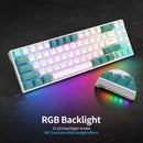 RK ROYAL KLUDGE RK71 Tri-Mode Mechanische Tastatur 2,4G Kabellos Bluetooth RGB Hintergrundbeleuchtet Hot-Swap-fähig Gamer-Tastatur PBT-Tastenkappen