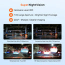 70mai Dash Cam A410 Front 1440P Rear 1080P Car DVR Upgraded Ver. of 70mai A400 Car Recorder 24H Parking Mode Support Max 256GB