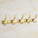 Gold Bath hardware Set Bathroom Accessories Shelf Soap Dish Toilet Paper Holder Soap Dispenser Robe Hook ELM53G