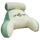 Bed Rest Reading Pillow with Arm Support Cartoon Print Detachable Backrest Support Sofa Couch Pillow Cushion