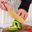 Santoku Scharfes Hackmesser Edelstahl Kochmesser Obst-Schälmesser Fleisch-Fisch-Filetiermesser Küchenutensil