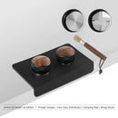 MHW-3BOMBER 51/53/58mm Espresso Tamper and Coffee Distributor with Tamping Mat and Cleaning Brush Set Professional Leveler Tools
