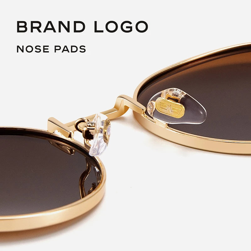 CAPONI Round Women Sunglasses Polarized Anti-UV Ray Muti Colors New Trending Branded Shades For Female Oculos de sol CP1871
