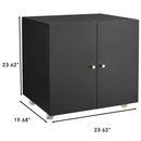 Home Office Printer Stand with Wheels Printer Tables Lateral Filing Cabinet with Open Storage Shelf for Letter/Legal/A4 Size Fil