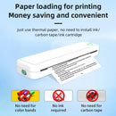 A4 Portable Thermal Printer Inkless BT Wireless Portable Printer with Printing Paper Min Portable A4 Label Maker Home Office Use