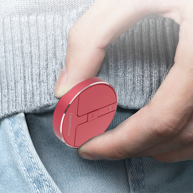 Wireless Mouse 3 Mode BT 5.2/2.4G/USB Mini Capacitive Mouse Cordless Mice 3 Adjustable DPI Rechargeable with USB Receiver for PC