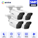 ANNKE 4X Ultra HD 5MP TVI CCTV Camera Outdoor Weatherproof White Security Surveillance System EXIR Night Vision Email Alert Kit