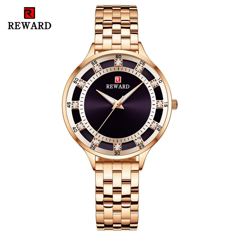 REWARD Fashion Luxury Brand Ladies Quartz Watch Casual Waterproof Women Watches Reloj Mujer 2023 Female Clock Relogio Feminino