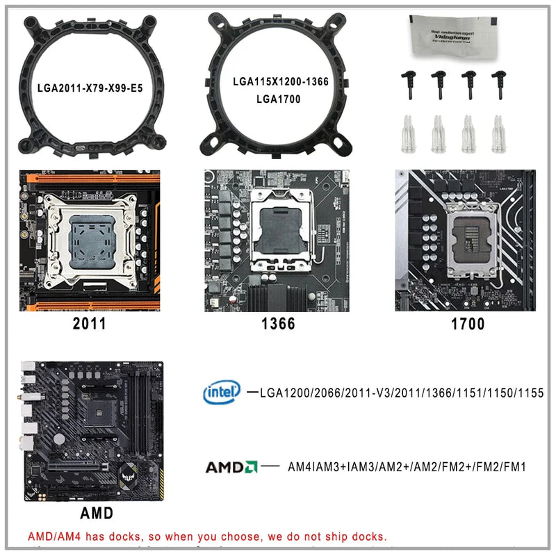 IWONGOU Cpu Coolers X99 Lga 2011 2 Heatpipes 3pin 90mm RGB Cooling Fan for Intel Lga1366 1200 1700 AMD AM4 Cpu Heatsink Radiator