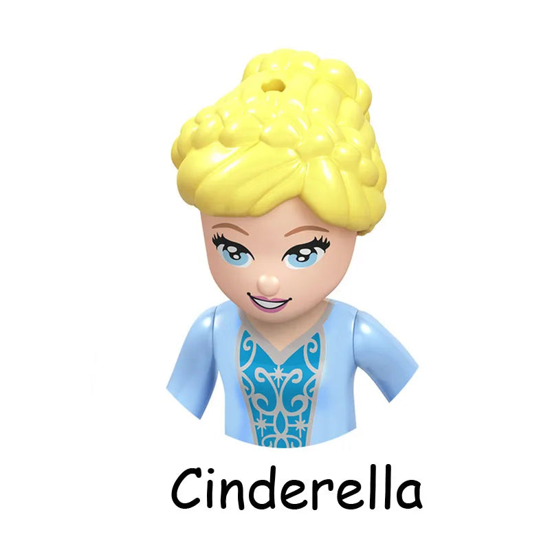 SLUBAN Girl Princess Royal Carriage Wagon Horse Racing Party Model Building Blocks Enlighten Action Figure Toys For Children