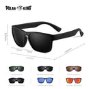 POLARKING Brand Polarized Sunglasses For Men Plastic Oculos de sol Men's Fashion Square Driving Eyewear Travel Sun Glass