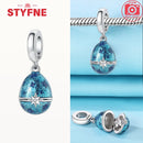 925 Silver Blue Star Easter Egg Charms Colorful Beads Fit Original Bracelets for Women Jewelry Party DIY Fine Gifts Accessories