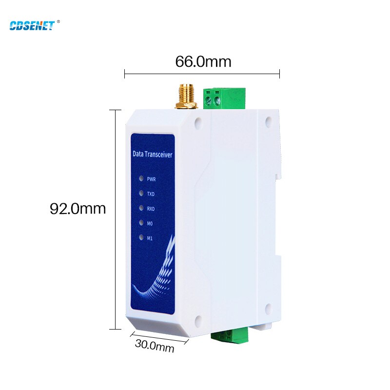 LoRa Module 433MHz RS485 Half duplex 30dBm Long Range 8km Modbus Din-Rail High Performance Wireless Data Transmission Relay LBT