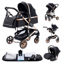 Baby Stroller 3 in 1 Easy Folding Multifunctional Stroller Travel Portable Baby Carriage Safety Seat EU Standard Free Shipping