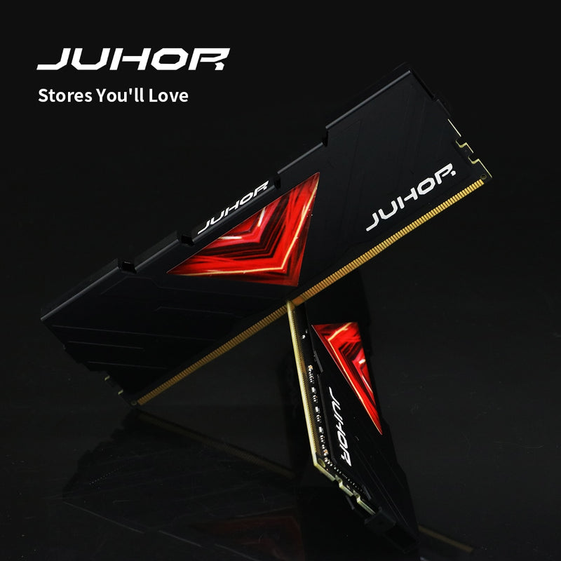 JUHOR Memoria Ram DDR3 8G 4G 1866 1333 1600MHz DDR4 8G 16G 32G 2666 32000MHz Udimm  Dimm  Desktop Memory