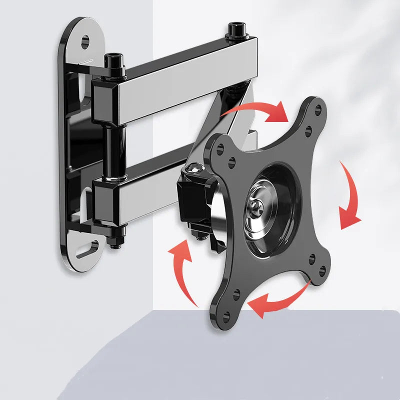 Full Motion TV Wall Mount for 14-27 Inch LED, LCD Flat Screen TV Monitor, TV Bracket with Swivels Tilt Extension VESA 100x100mm
