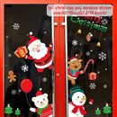Christmas Window Stickers Merry Christmas Decorations For Home 2024 Christmas Wall Sticker Kids Wall Decals Happy New Year 2025