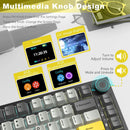 MAMBASNAKE x Ajazz AK820 Pro 75% Mechanical Keyboard and Coiled Cable Hot Swappable