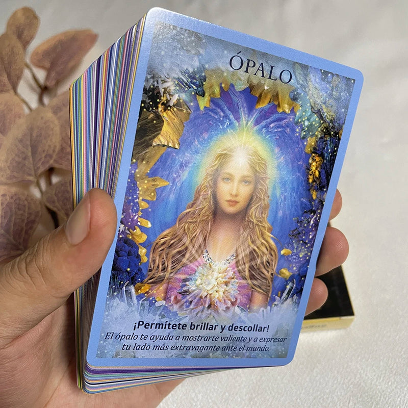 Oracle in Spanish Version Oraculo Beautiful 44+1 Decks Fortune Telling Tarot with Meaning on the Cards Tips Angels