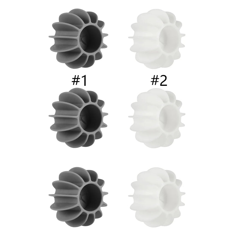6pcs Laundry Ball Reusable Silicone Wash Ball Solid Color Dryer Balls Magic Pet Hair Remover Enhance Your Machine Cleaning Power