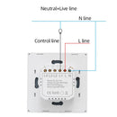 Cozylife WiFi Smart Switch EU Light Wall Touch Switch 220V Need Neutral Wire Smart Life Work with Alexa Google Home 1/2/3 Gang