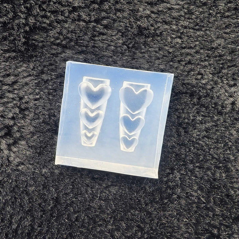 1Pc Cream Skirt Lace Heart  3D Acrylic Mold Nail Art Decorations  DIY Design Silicone Decorated  Nail Art Templates Nails  Mold