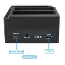 2.5/3.5" SATA IDE HDD Hard Drive Disk Docking Station External Adapter SATA to USB 3.0 Type C Hub MS/M2/XD/CF/SD/TF Card Reader