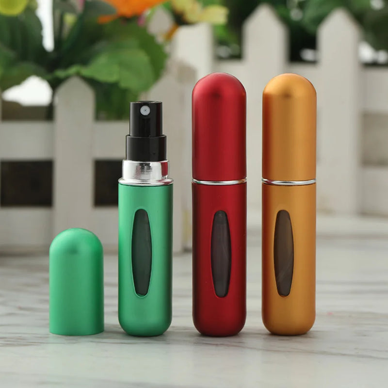 5/10/20pcs 5ml Mini Refillable Perfume Bottle with Spray Scent Pump Empty Cosmetic Container Atomizer Bottle For Travel Tool