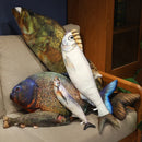 40cm Simulation Fish Plush Toy Stuffed Animal Piranha Perch Cat Toy Parent-child Interactive Game Cute Sofa Pillow for Kids Gift