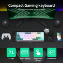 RK ROYAL KLUDGE RK71 Tri-Mode Mechanische Tastatur 2,4G Kabellos Bluetooth RGB Hintergrundbeleuchtet Hot-Swap-fähig Gamer-Tastatur PBT-Tastenkappen