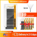 NAGARAKU Ship From the United States 10 Cases 5D W Shape Eyelashes Fast Free Delivery in 2-5 days by USPS Express