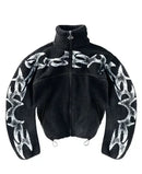Trendy Oversized Unisex Polar Ceket Hoodie Soft Fleece Lining Winter Jacket for Men Women