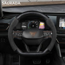 The Grip Overhaul | 38cm Perforated Leather Car Steering Wheel Cover